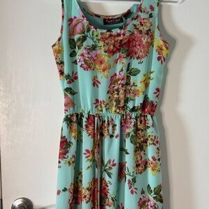Women’s Floral Dress - Mint Green